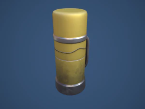 Stylized Thermos Food Jar 3D Model