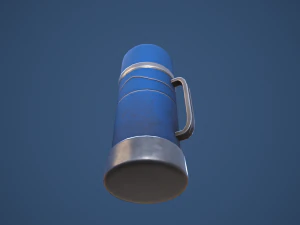 Stylized Thermos Food Jar 3D Model
