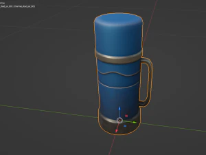 Stylized Thermos Food Jar 3D Model