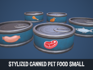 Stylized Canned Pet Food Small 3Dモデル