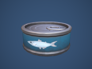 Stylized Canned Pet Food Small 3D मॉडल