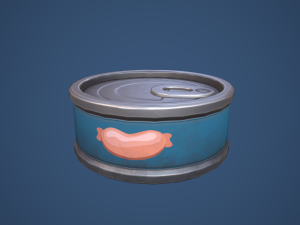 Stylized Canned Pet Food Small 3D मॉडल
