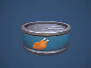 Stylized Canned Pet Food Small 3D मॉडल