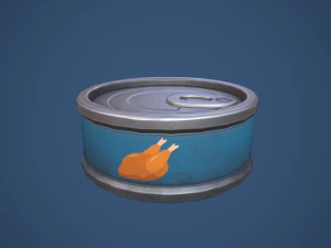 Stylized Canned Pet Food Small 3D Model