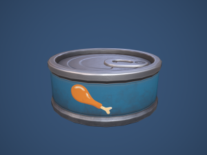 Stylized Canned Pet Food Small 3D मॉडल
