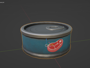 Stylized Canned Pet Food Small 3D मॉडल
