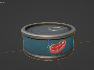 Stylized Canned Pet Food Small 3D Model
