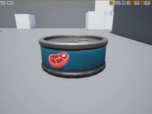 Stylized Canned Pet Food Small 3D Model