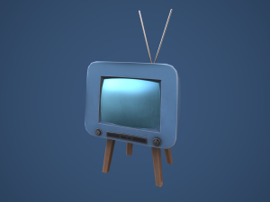 Stylized Retro TV 3D Model