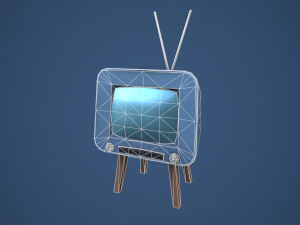Stylized Retro TV 3D Model