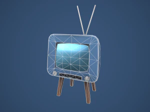 Stylized Retro TV 3D Model