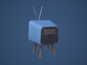 Stylized Retro TV 3D Model