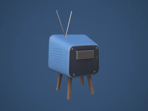 Stylized Retro TV 3D Model