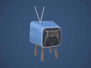 Stylized Retro TV 3D Model