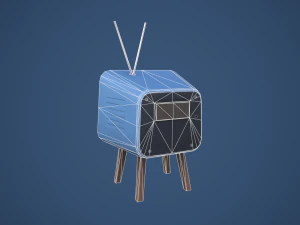 Stylized Retro TV 3D Model