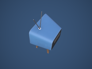 Stylized Retro TV 3D Model