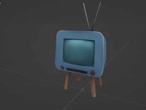 Stylized Retro TV 3D Model