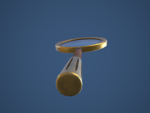 Stylized Magnifying Glass 3D Model
