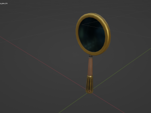 Stylized Magnifying Glass 3D Model
