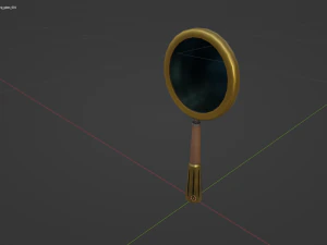 Stylized Magnifying Glass 3D Model