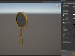 Stylized Magnifying Glass 3D Model