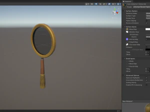 Stylized Magnifying Glass 3D Model