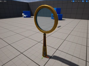 Stylized Magnifying Glass 3D Model