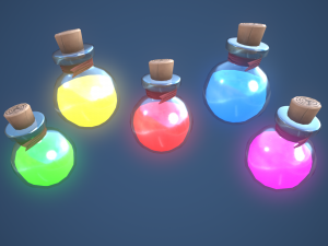 Stylized Small Alchemy Potion 3D Model