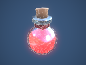 Stylized Small Alchemy Potion 3D Model