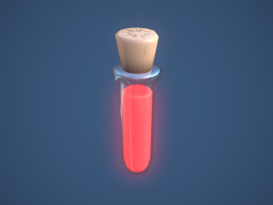 Stylized Test Tube Alchemy Potion Modelo 3D