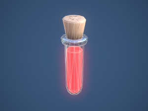 Stylized Test Tube Alchemy Potion Modelo 3D