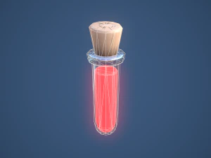 Stylized Test Tube Alchemy Potion 3D Model
