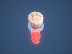 Stylized Test Tube Alchemy Potion 3D Model