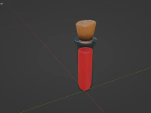 Stylized Test Tube Alchemy Potion 3D Model