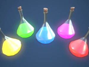Stylized Elixir Alchemy Potion 3D Model
