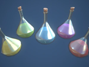 Stylized Elixir Alchemy Potion 3D Model