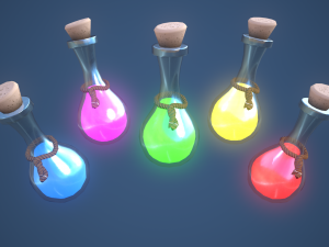 Stylized Alchemy Potion 3D Model