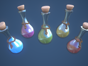 Stylized Alchemy Potion 3D Model