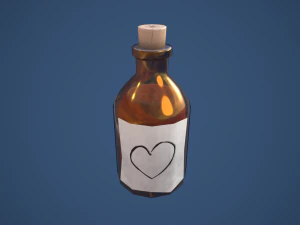 Stylized Bottle Alchemy Potion 3D Model