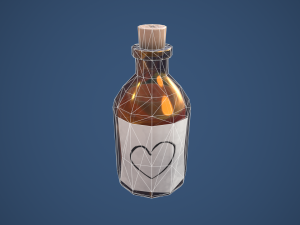 Stylized Bottle Alchemy Potion 3D मॉडल