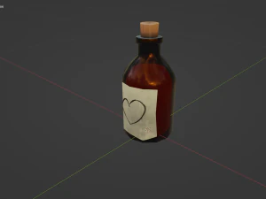 Stylized Bottle Alchemy Potion 3D Model