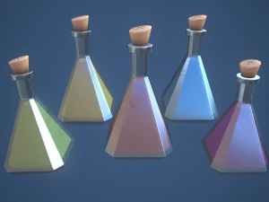 Stylized Magic Alchemy Potion 3D Model