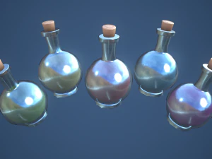 Stylized Large Alchemy Potion 3D Model