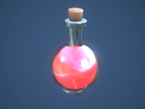 Stylized Large Alchemy Potion 3D Model