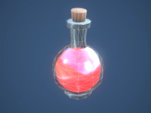 Stylized Large Alchemy Potion 3D Model