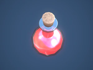 Stylized Large Alchemy Potion 3D Model