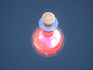 Stylized Large Alchemy Potion 3D Model