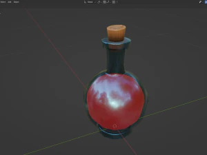 Stylized Large Alchemy Potion 3D Model