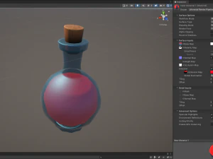 Stylized Large Alchemy Potion 3D Model