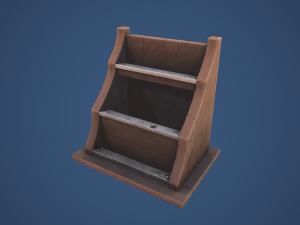 Stylized Alchemy Shelf 3D Модель
